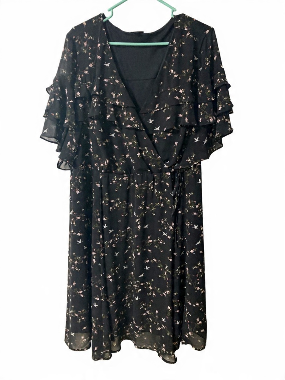 Torrid Dress size 3 Black Floral Elegant